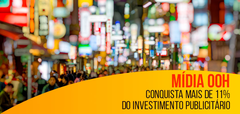 Mídia OOH conquista mais de 11% do investimento publicitário