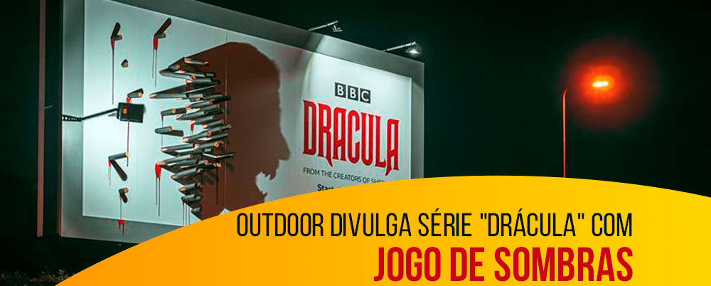 Outdoor divulga série "Drácula" com jogo de sombras