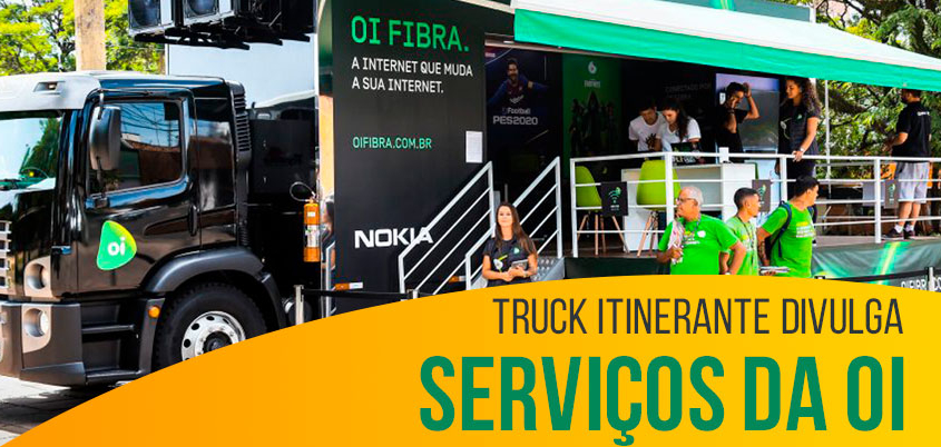 Truck itinerante divulga serviços da Oi
