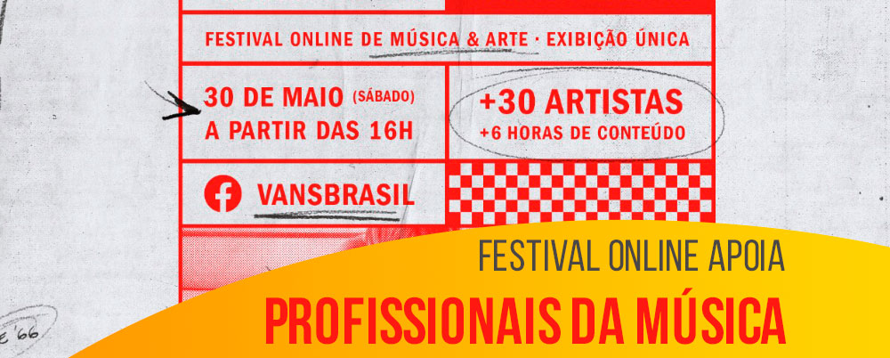 Festival online apoia profissionais da música