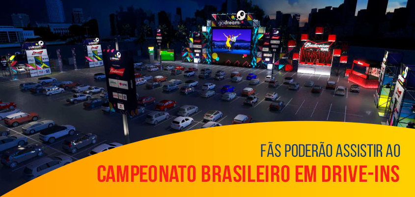 Fãs poderão assistir ao Campeonato Brasileiro em drive-ins