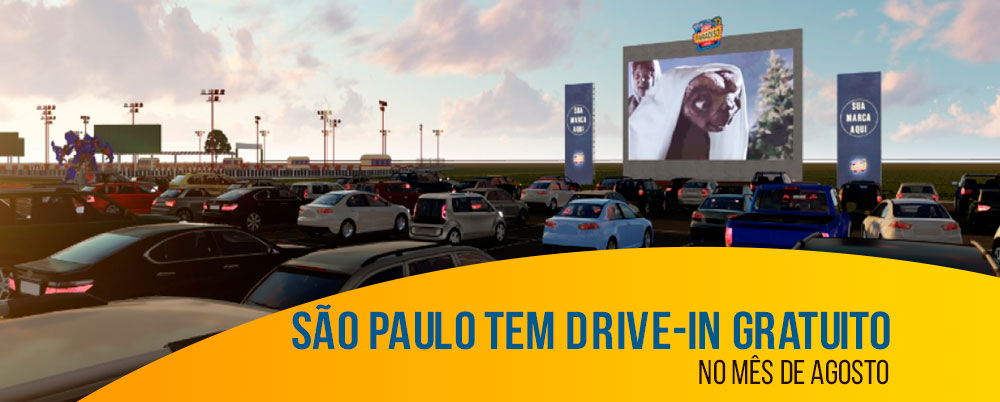 São Paulo tem drive-in gratuito no mês de agosto
