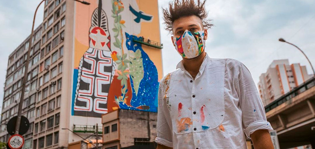 Pinturas em empenas combatem a poluição do ar Pinturas em empenas combatem a poluição do ar