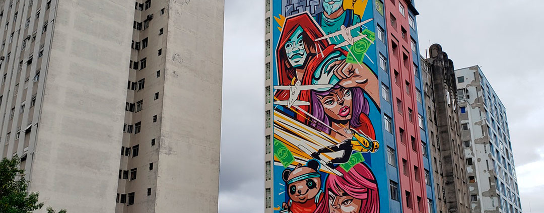 Mostra Brasileires transforma empenas em murais artísticos