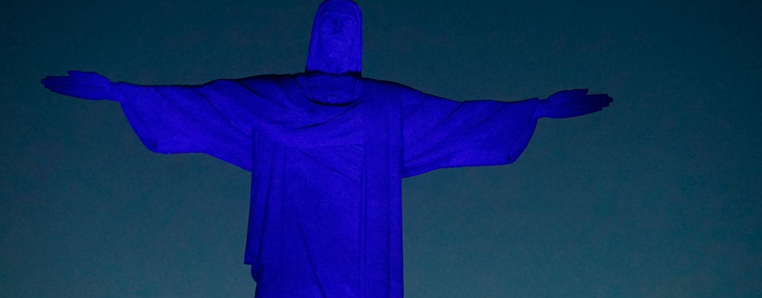 Transtorno do Espectro Autista: Cristo Redentor recebe luz azul para combater preconceito