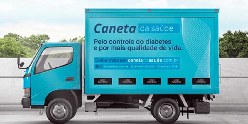 Caminhão espalha cuidados de saúde com o diabetes