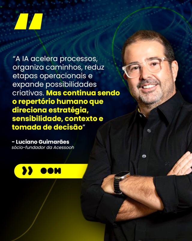 A ideia de competição entre humanos e inteligência artificial parece cada vez menos aderente à realidade do mercado atual. O que se consolida é uma relação de amplificação a partir da democratização de ferramentas de IA, que cria oportunidades inéditas para novos negócios, novos formatos de trabalho e novos modelos de criação.
 
Saiba mais sobre essa nova era do “vibe coding” no artigo do nosso sócio-fundador, Luciano Guimarães, publicado no portal Marcas pelo Mundo. Conteúdo completo no link: https://marcaspelomundo.com.br/opiniao/o-conceito-de-vibe-coding-e-o-reflexo-das-transformacoes-digitais/ 
 
#Acessooh #OOHDeVerdade #AHomeDoOutOfHome