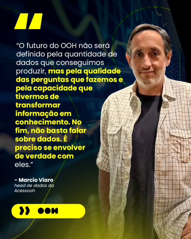 Se, antes, apresentar números era um diferencial, agora isso se tornou o mínimo esperado. Isso porque os dados estão se tornando commodities. 
 
Hoje, ter acesso a informações é relativamente simples e, no futuro, será ainda mais. Ferramentas de inteligência artificial tendem a acelerar esse processo e, em pouco tempo, dados, dashboards e análises automatizadas estarão disponíveis para praticamente todos.
 
Essa é uma das reflexões do artigo escrito pelo nosso head de dados, Marcio Viaro, para o @propmark. Confira o conteúdo completo no link: https://propmark.com.br/opiniao/artigos/nao-basta-falar-sobre-dados-e-preciso-se-envolver-de-verdade/ 
 
#Acessooh #OOHDeVerdade #AHomeDoOutOfHome